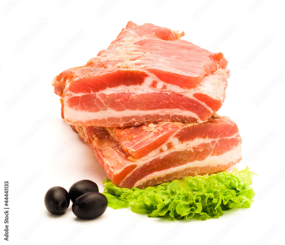 Smoked raw bacon Smoked raw bacon