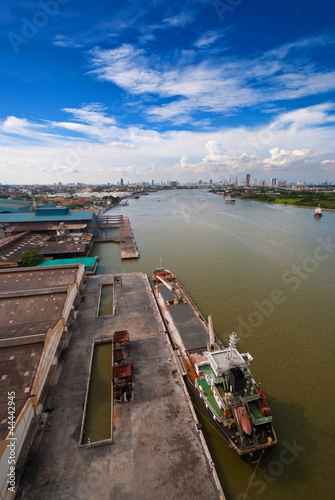 Chao Phraya river in Bangkok, Thailand