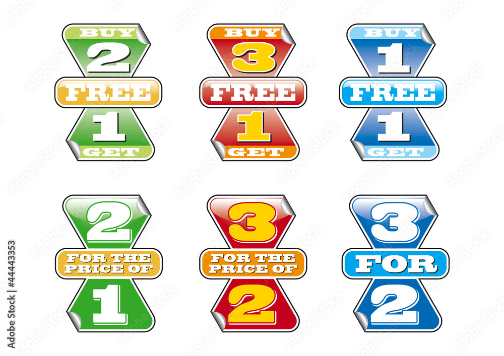 Buy 1 get 1 free triangles vector graphic Buy 1 get 1 free triangles vector graphic