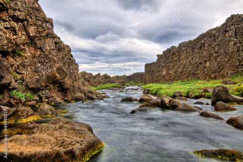 River in the canyon, Thingvellir NP, Iceland