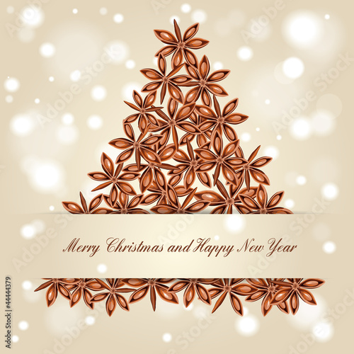 Christmas Tree with Star Anise