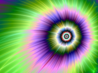 Fototapete Psychedelisch Farbexplosion im Batik-Stil  © Objowl