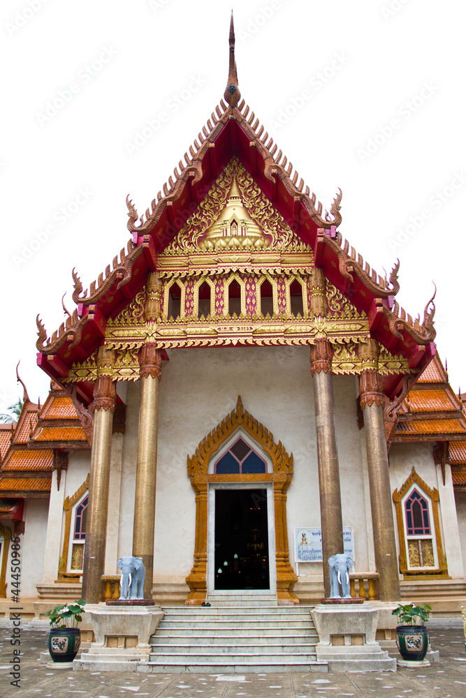 Thai temple at Ubonratchathani Thailand