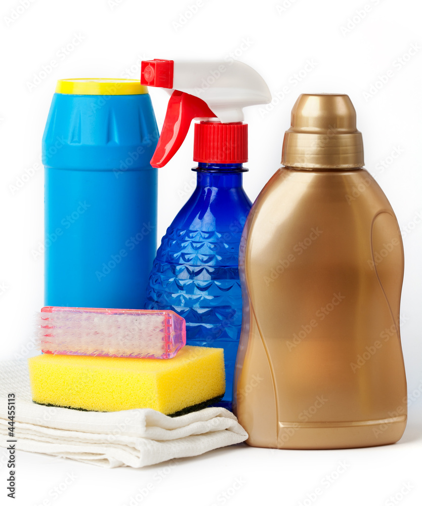 cleaning kit isolated on white cleaning kit isolated on white