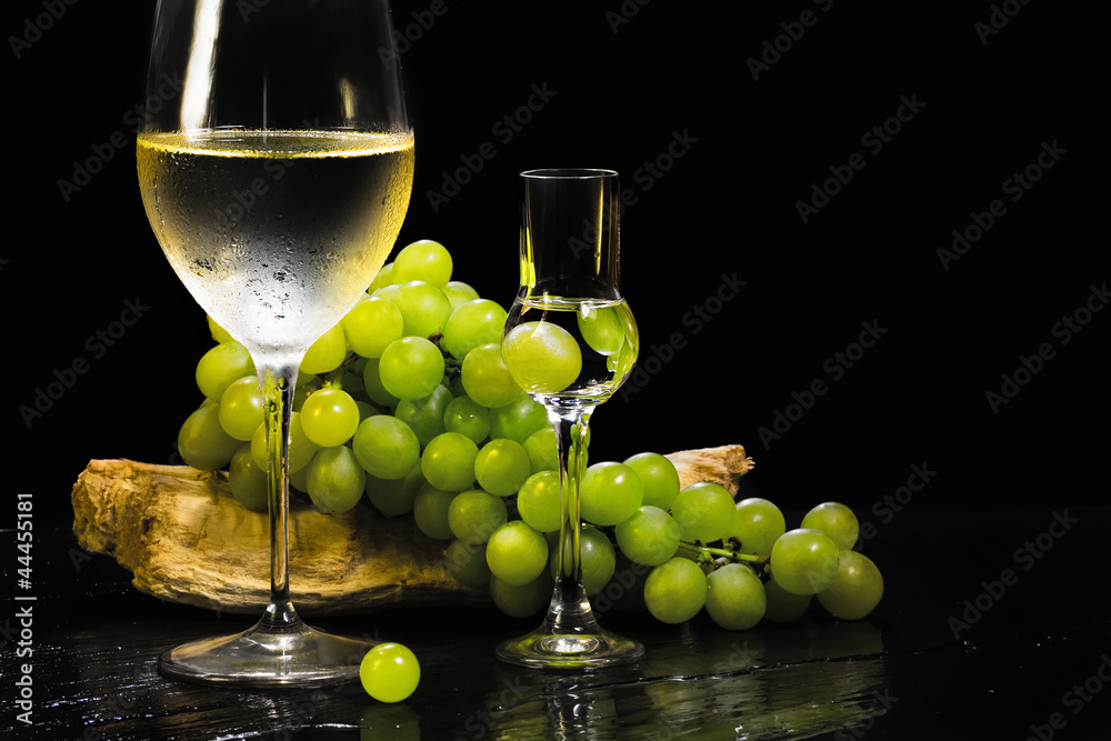 wine and grappa glass