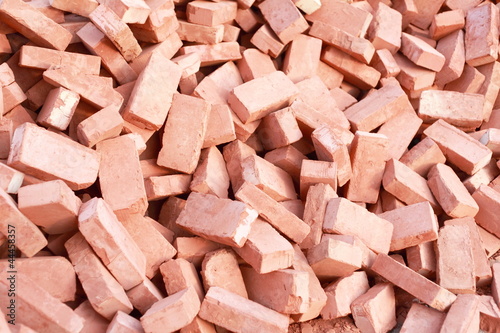 heap of red brick