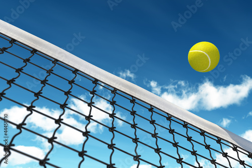 Tennis Ball over Net © chromatika