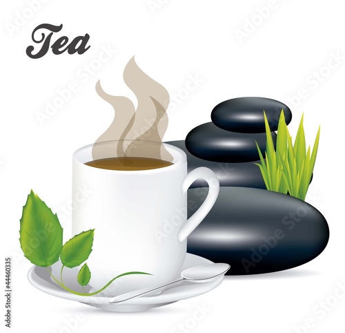 Steaming tea