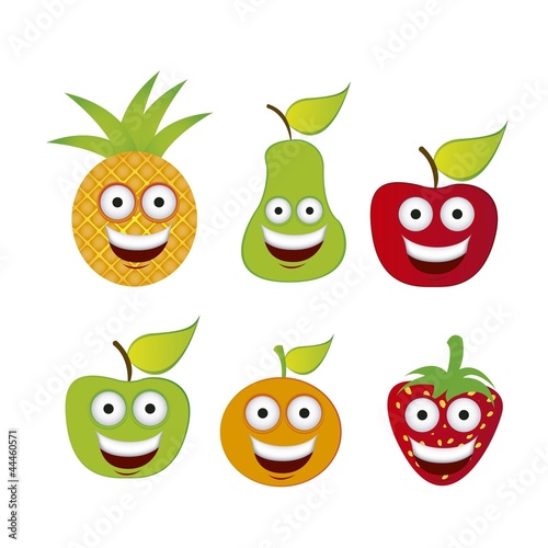 Cartoon fruits
