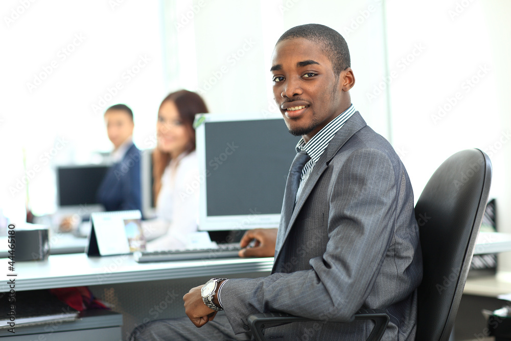 Portrait of a happy African American entrepreneur Portrait of a happy African American entrepreneur