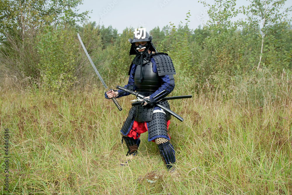 Samurai with the swords Samurai with the swords