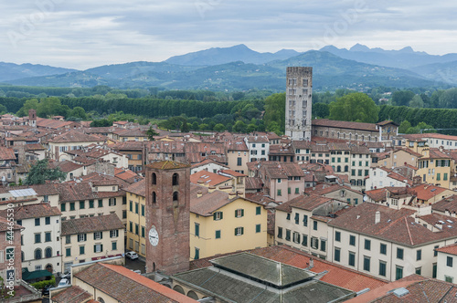 General View of Lucca in Tuscany, Italy