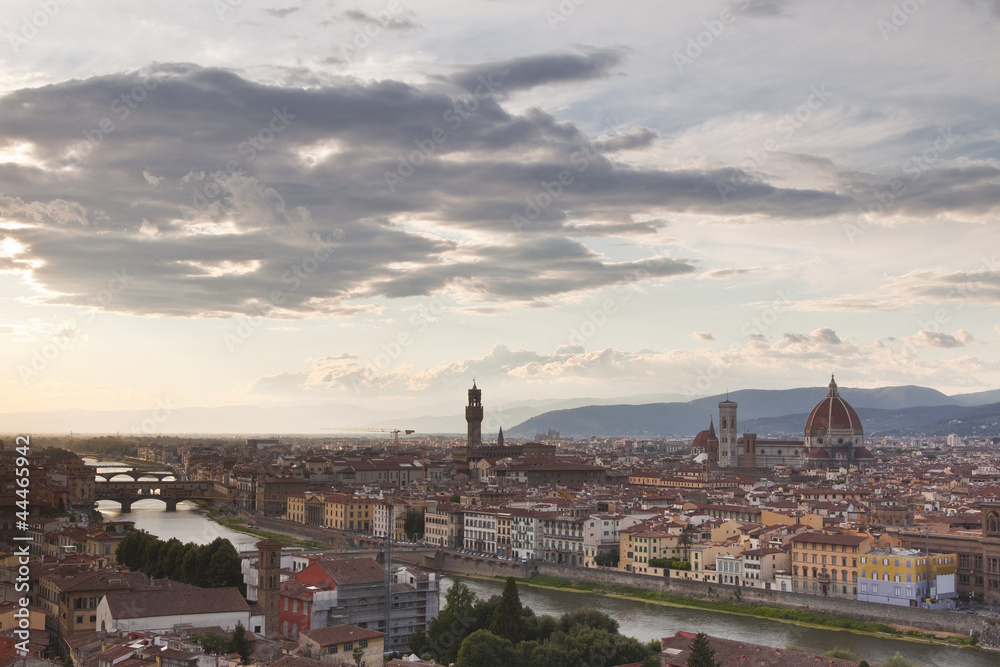 Looking over the rooftops of Florence.