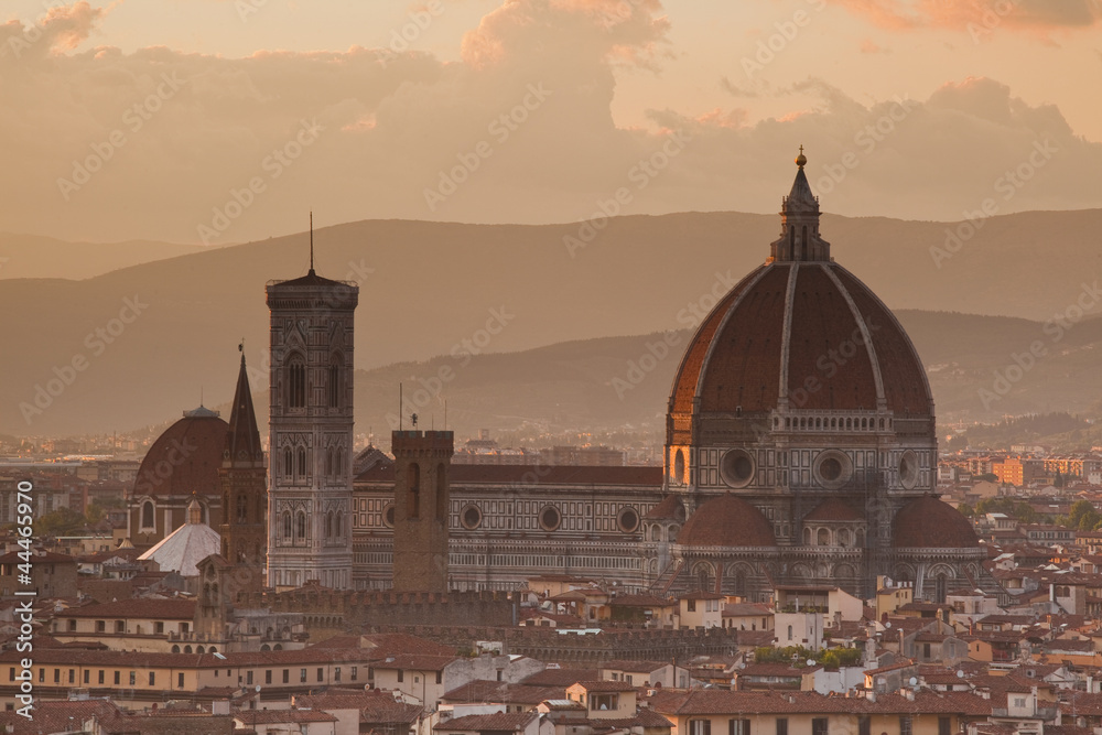 Looking across to the cathedral in Florence