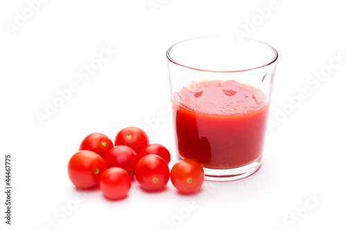 Wallpaper Mural Glass of fresh tomato juice and some ripe tomatoes Torontodigital.ca