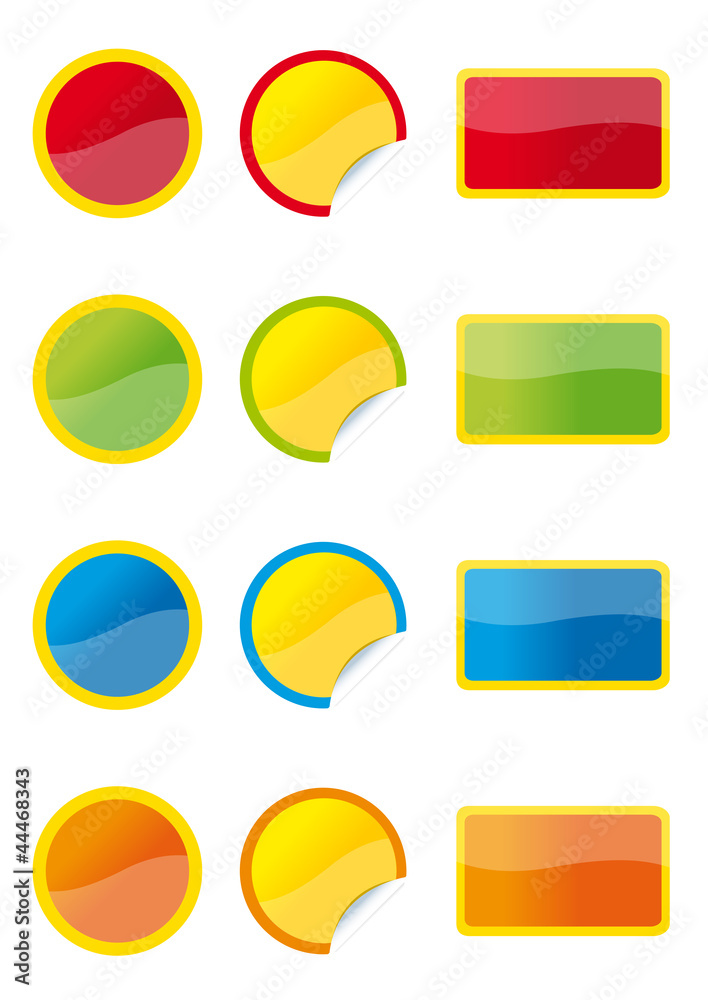 Stickers multicolores