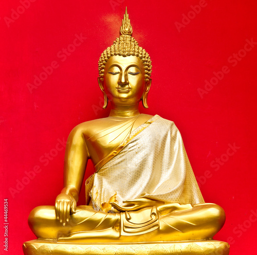 gold buddha in chiangmai Thailand