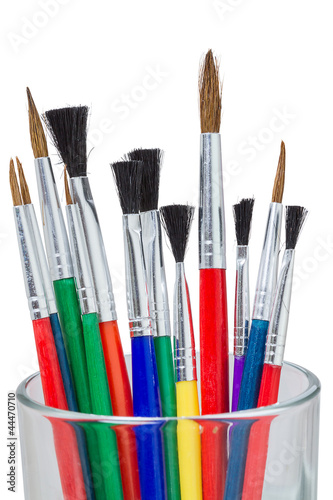 Paintbrushes in a glass