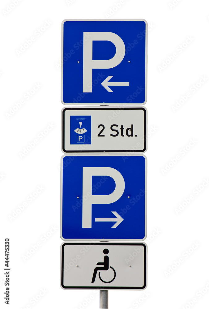 Parking traffic sign.isolated Parking traffic sign.isolated