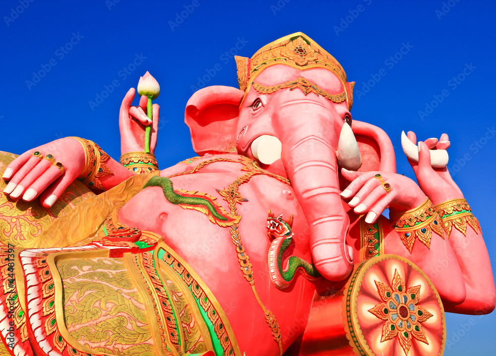 Fototapeta premium Elephant-headed god Chachoengsao, Thailand