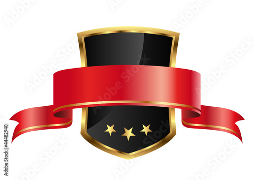 edles Wappen mit Banderole