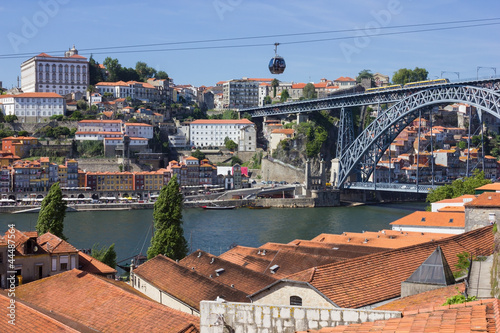 Riverside buildings, roofs em porto, portugal