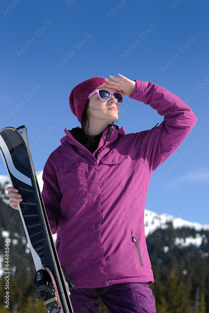 winter woman ski winter woman ski