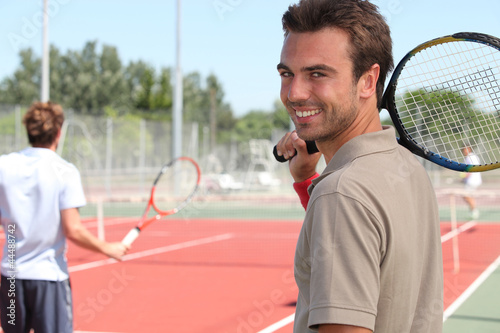 Tennis player smiling © auremar