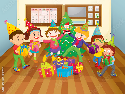 kids in class room