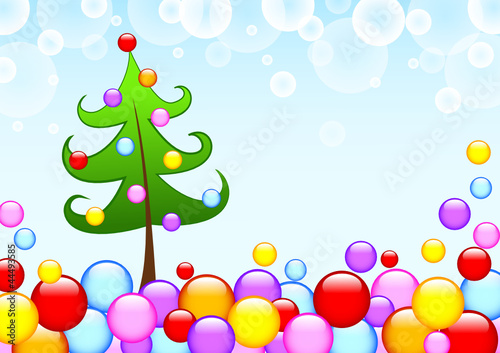 tannenbaum kugeln kunterbunt