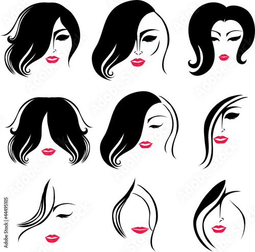 Set of hair styling