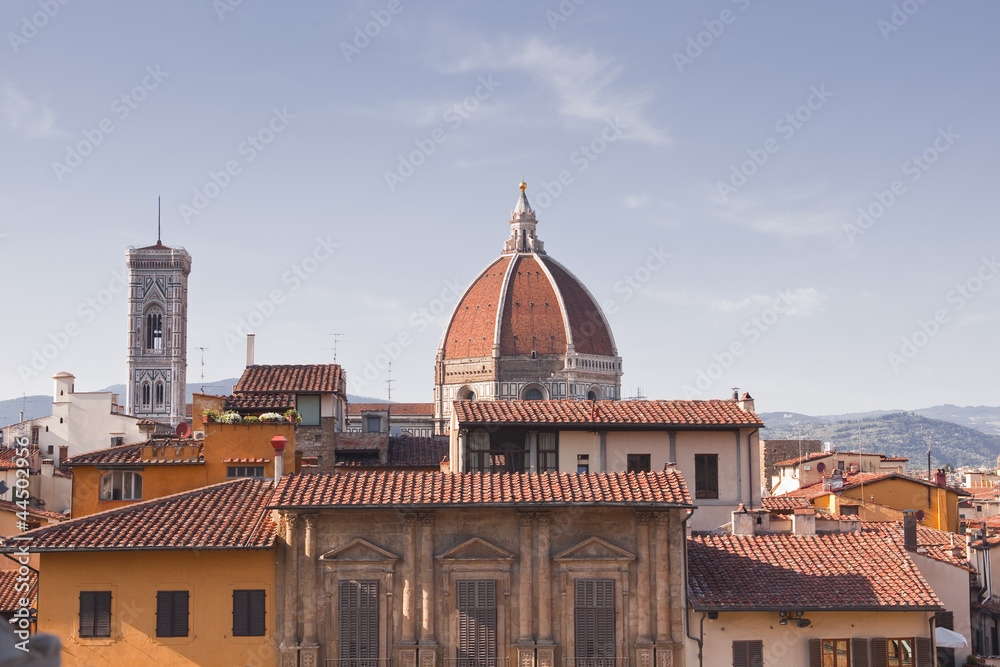 Looking over the rooftops in Florence, Italy.
