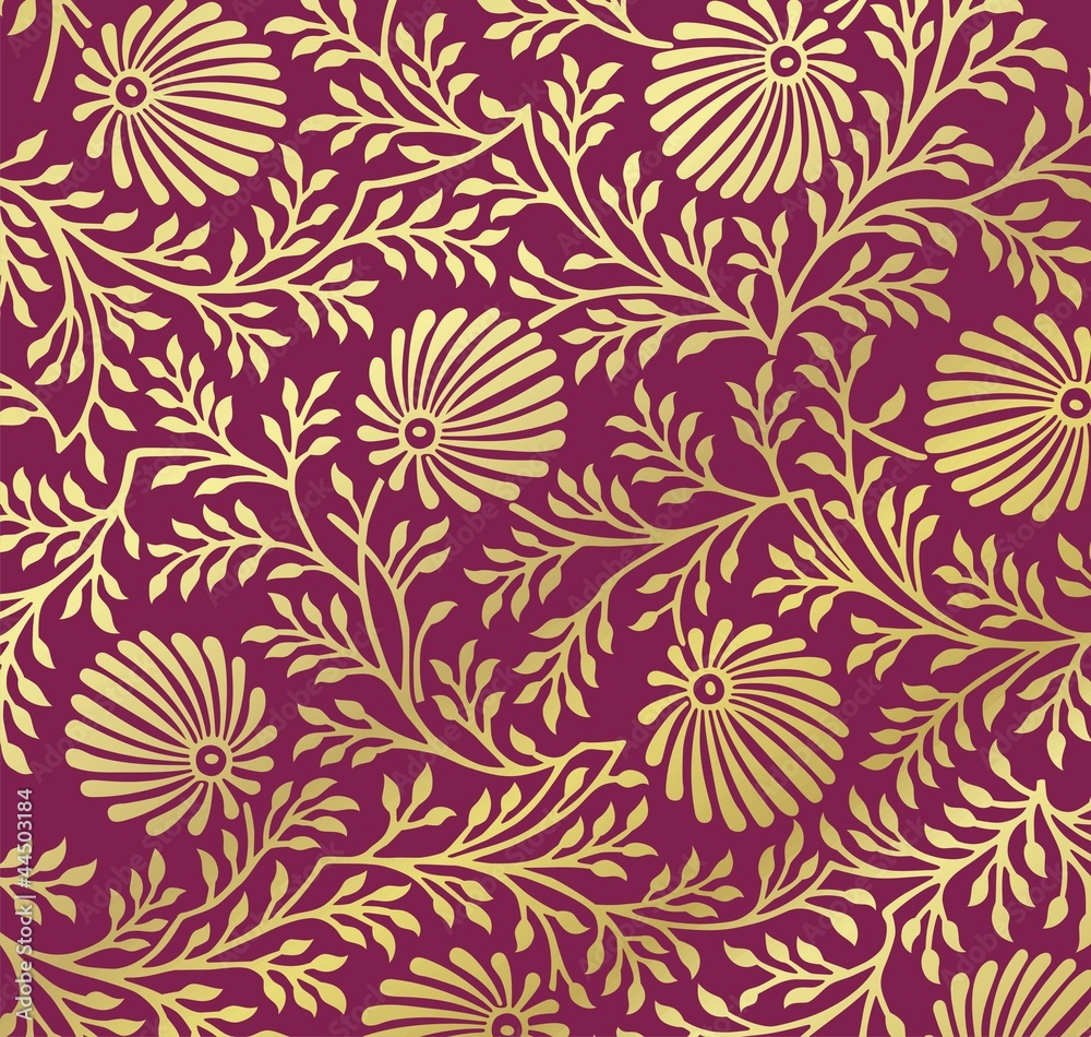 traditional floral pattern, textile design, costume , India