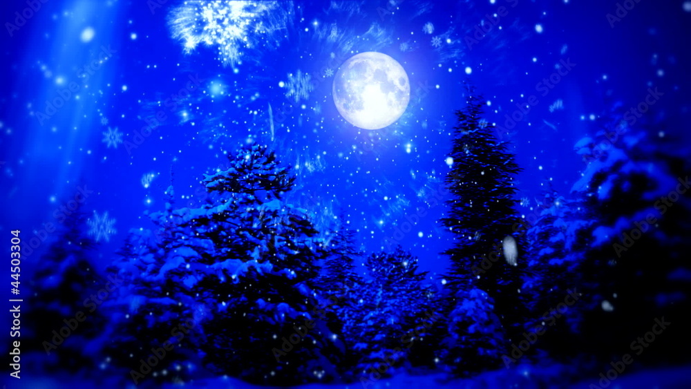 New Year Snow Christmas and Moon 2 New Year Snow Christmas and Moon 2