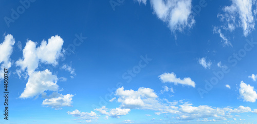 panorama blue sky with clouds