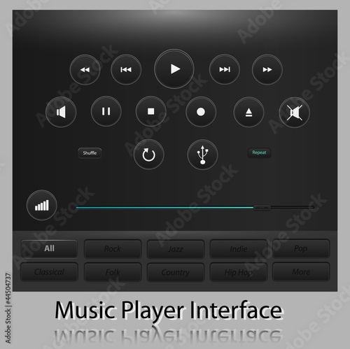 Music Player Buttons