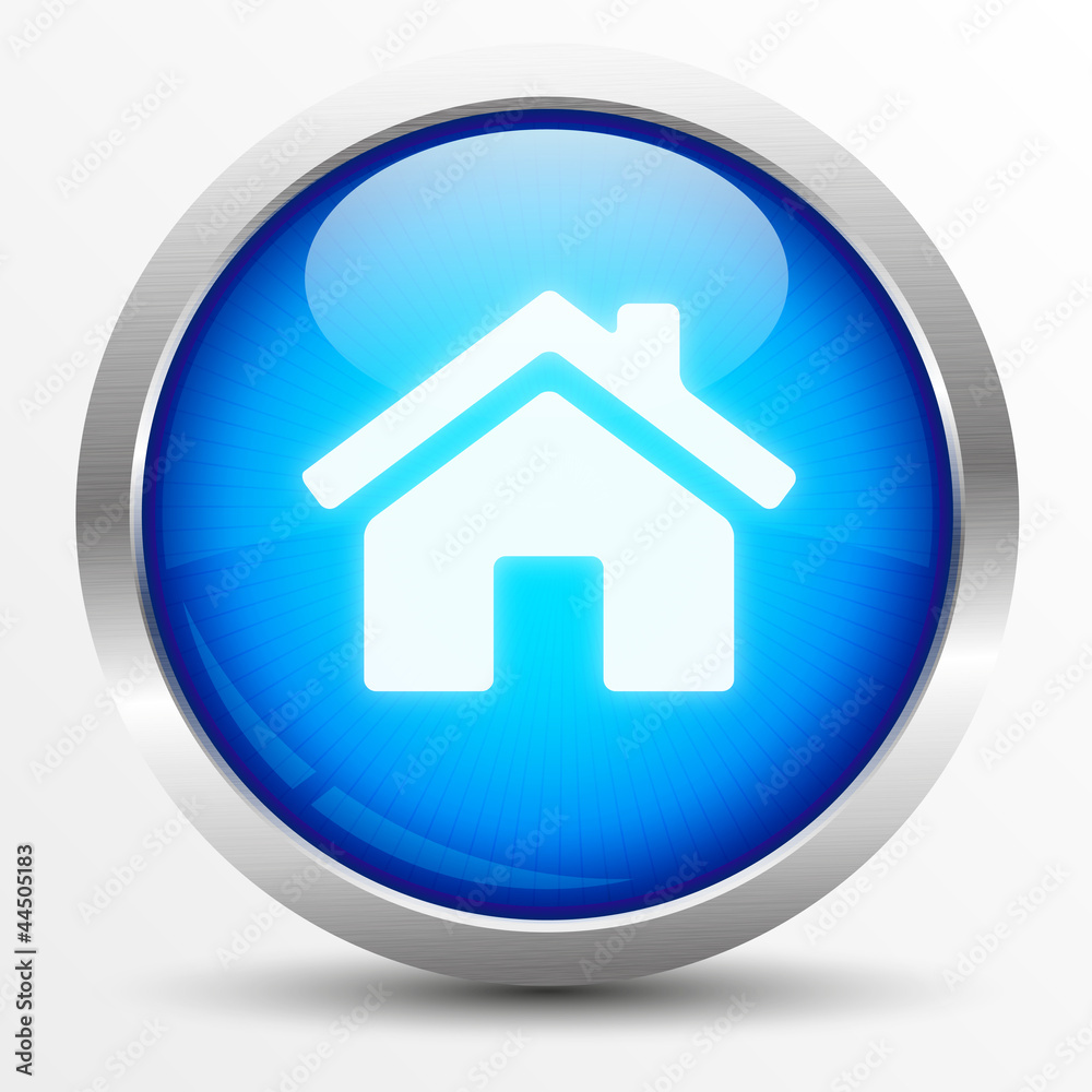 Home Button Blau Home Button Blau