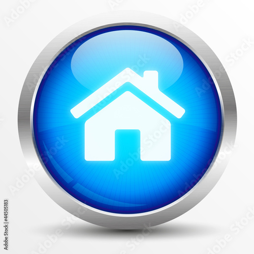 Home Button Blau