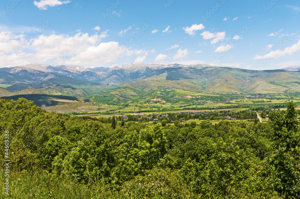 Pyrenees mountains landscape