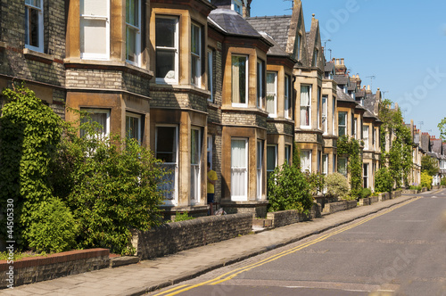 Row of terrace house in typical English street © hipgnosis