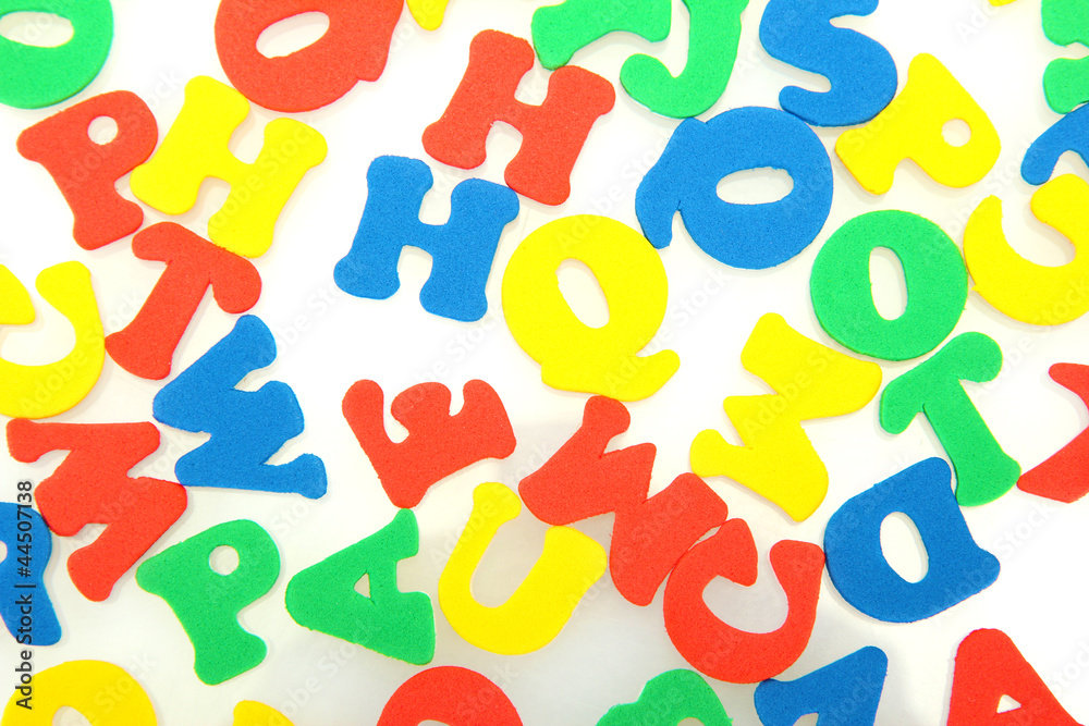 background of English letters background of English letters