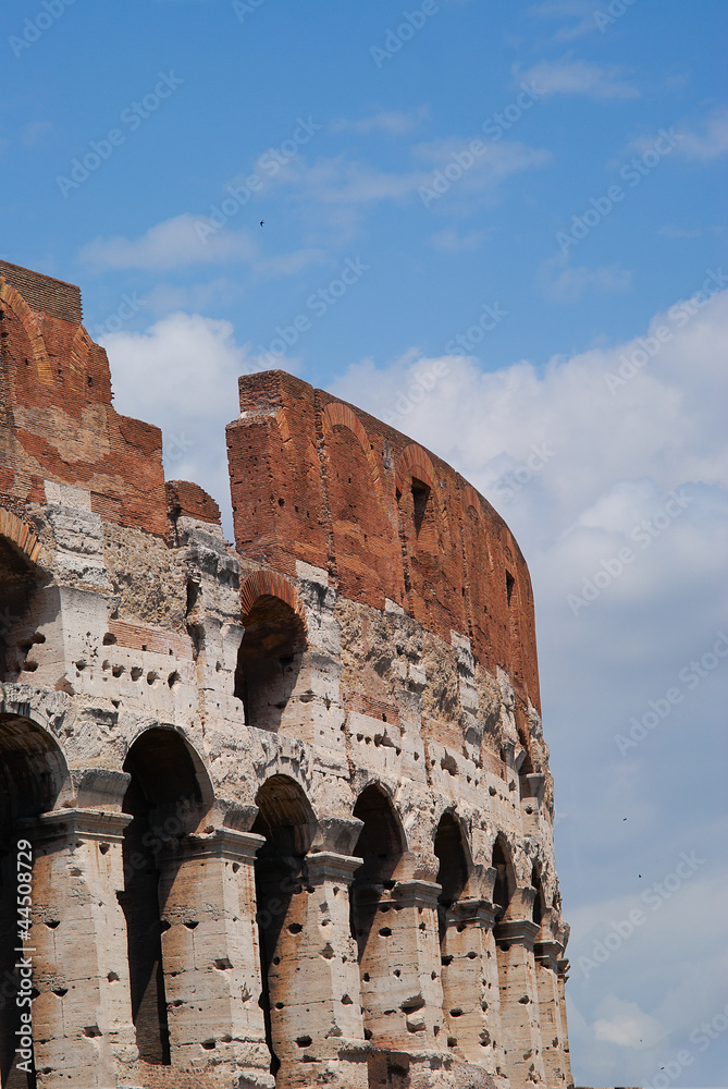 Colosseum amphitheatre in Rome, Italy.