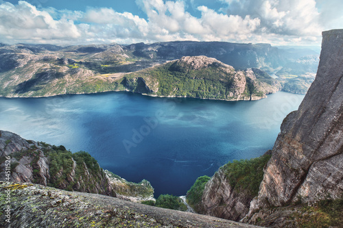 Lysefjord view from Preikestolen