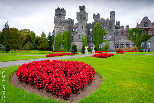 Ashford castle and gardens in Co. Mayo, Ireland photo