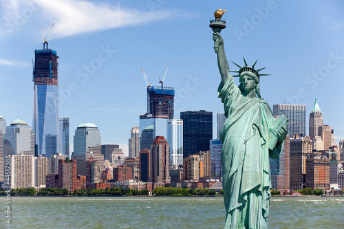 New York City - Manhattan and the Statue of Liberty