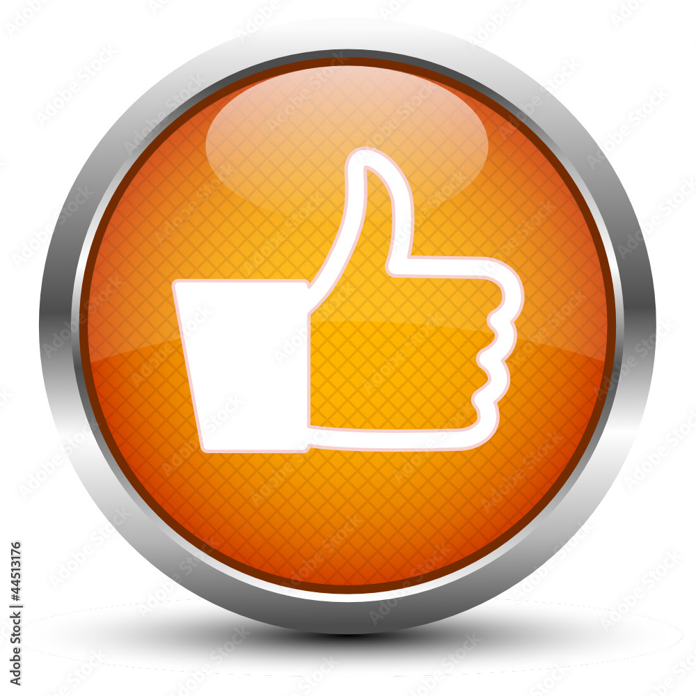 Like Button Orange Like Button Orange