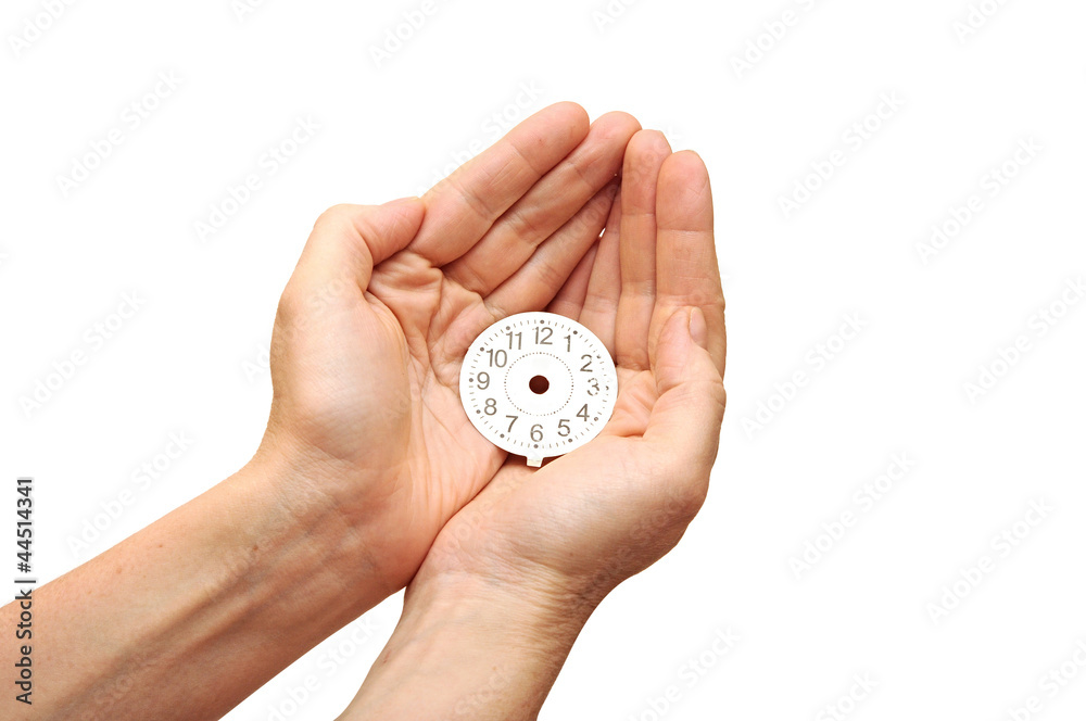 clock with hands on white background showing save the time conce clock with hands on white background showing save the time conce