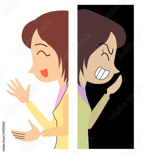 裏表のある女性