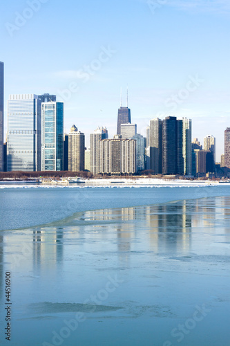 View on downtown Chicago  Winter 