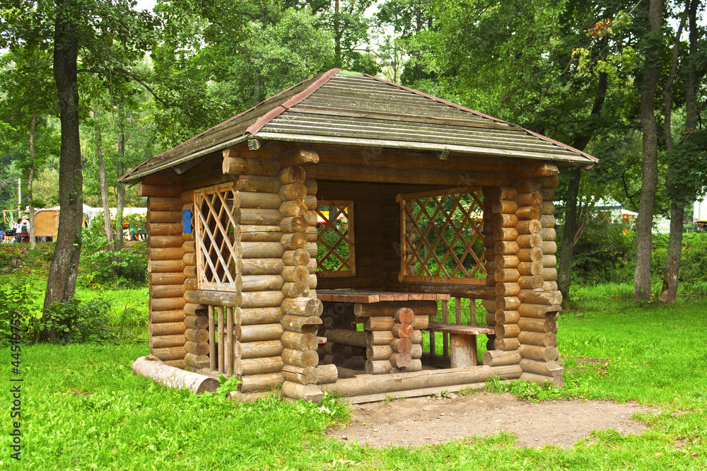 Gazebo in the woods